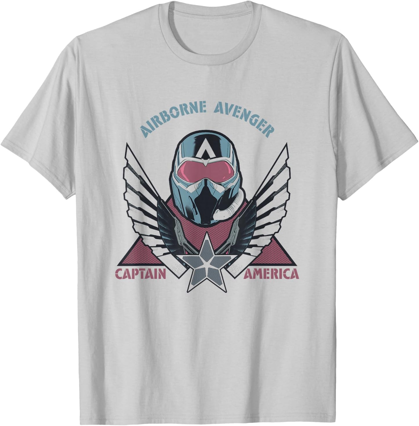 Marvel Captain America: Brave New World Airborne Avenger Cap T-Shirt - T-Shirt | Ash