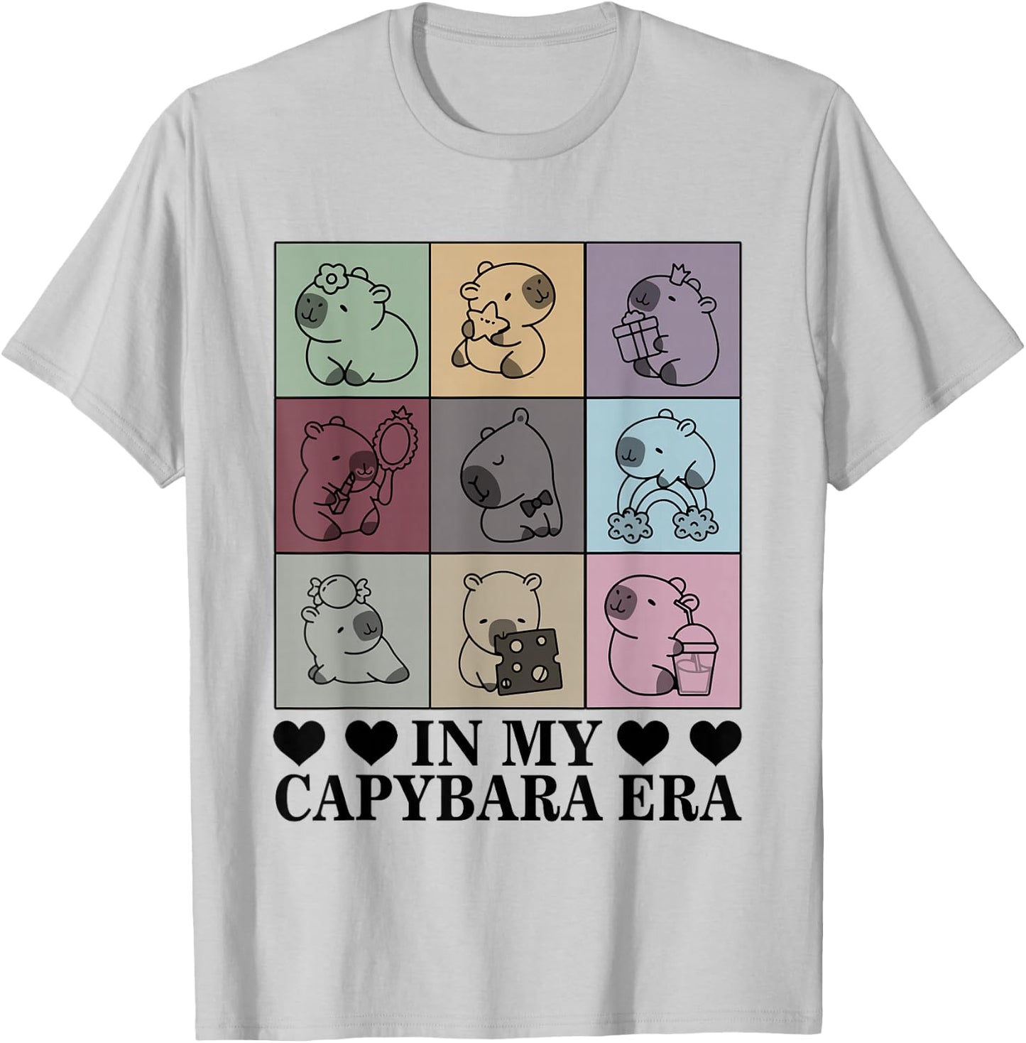 In My Capybara Era Capybara Lover Funny Capybara T-Shirt - T-Shirt | Ash
