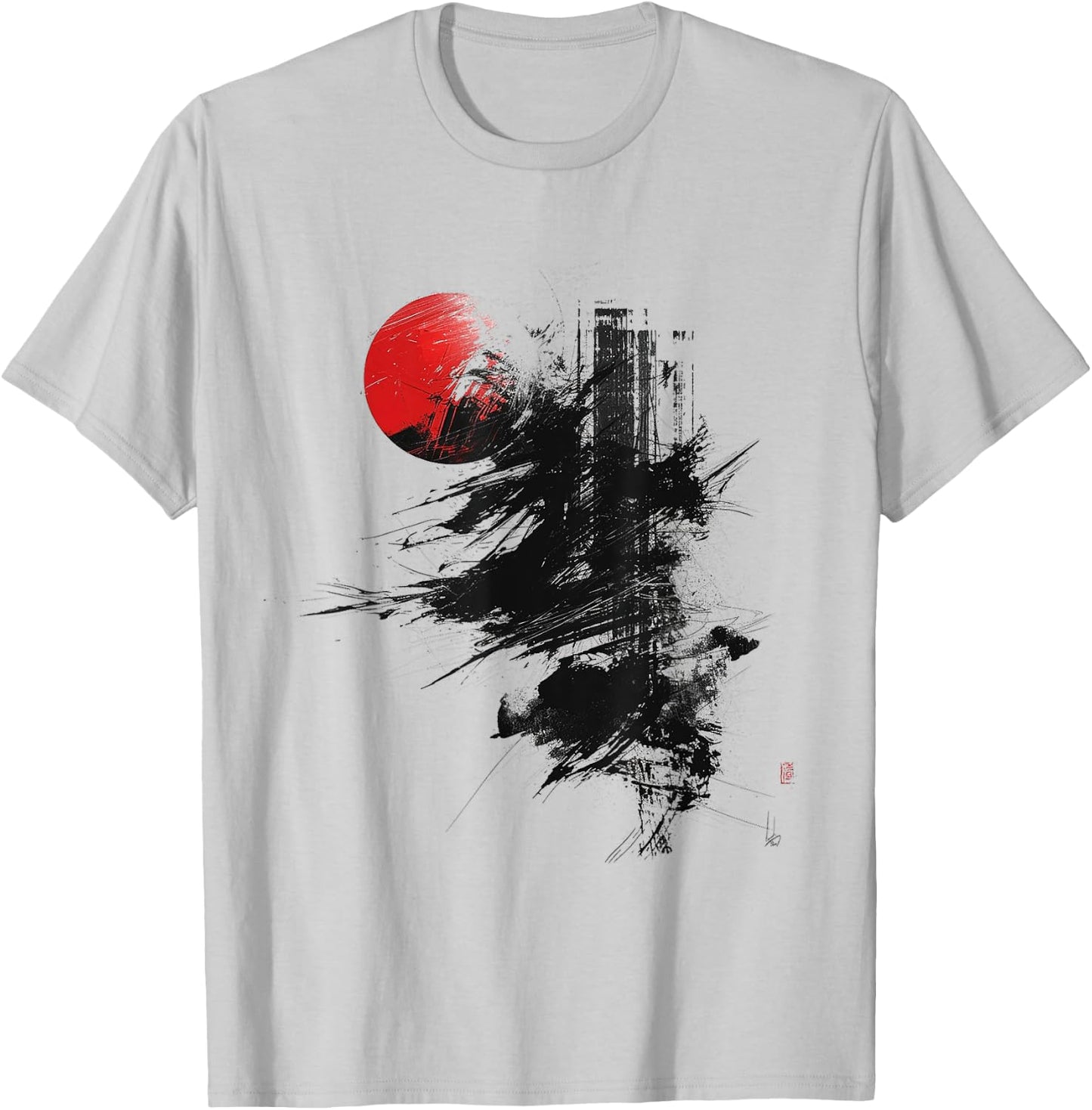 Anime Manga Abstract Motif Drawing Art Text Anime , White T-Shirt - T-Shirt | Ash