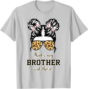 Thats My Brother Out There Baseball-Shirt Toddler Sister Kid T-Shirt - T-Shirt | Ash