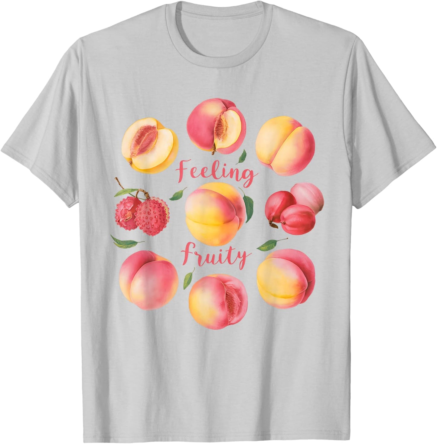 LGBTQ+ Feeling Fruity Peach Sapphic Subtle Pride Lesbian T-Shirt - T-Shirt | Ash