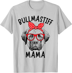Bullmastiff Mama Bull Mastiff Dog Mom Mother's Day T-Shirt - T-Shirt | Ash
