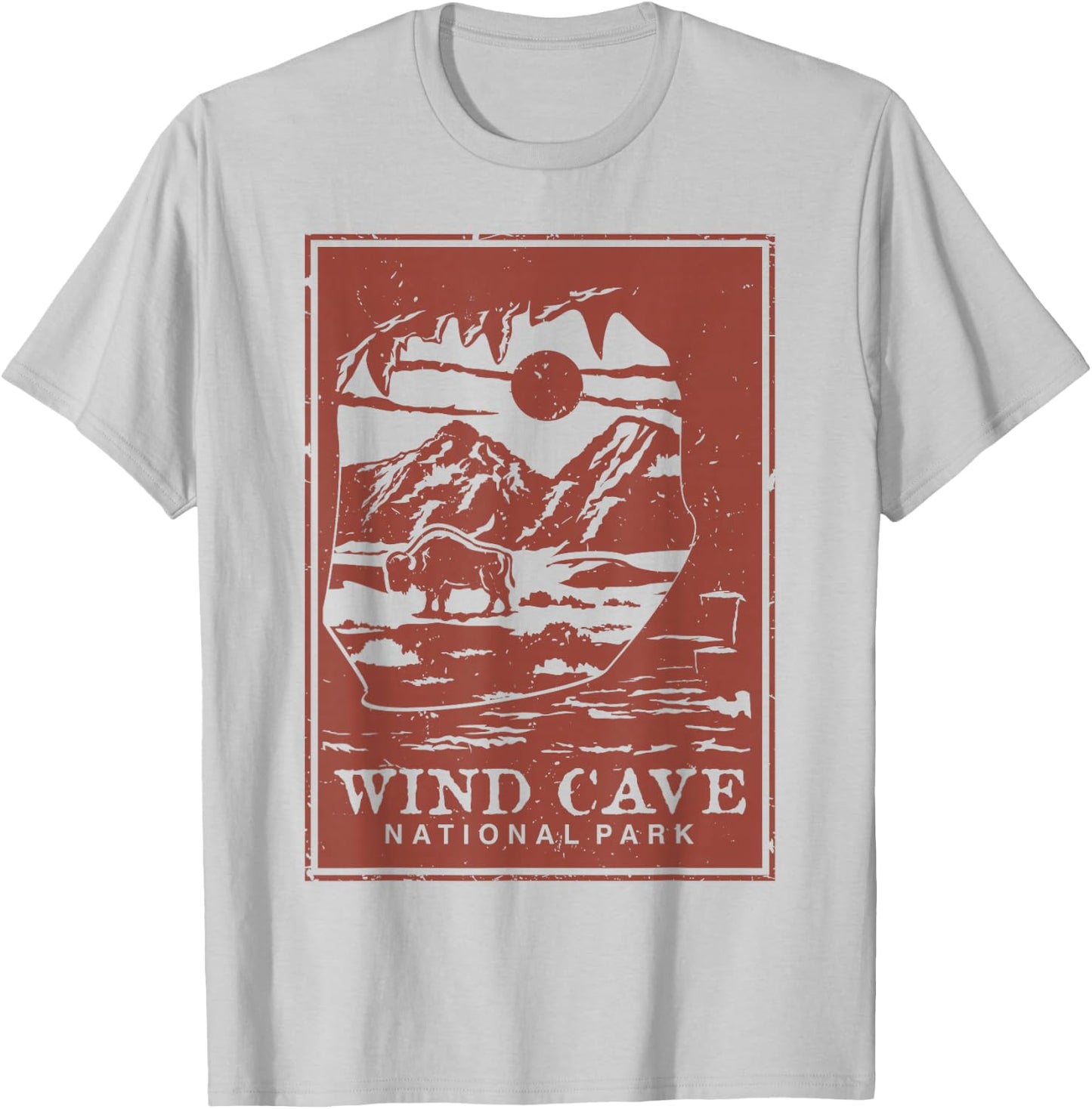 Wind Cave National Park T-Shirt - T-Shirt | Ash