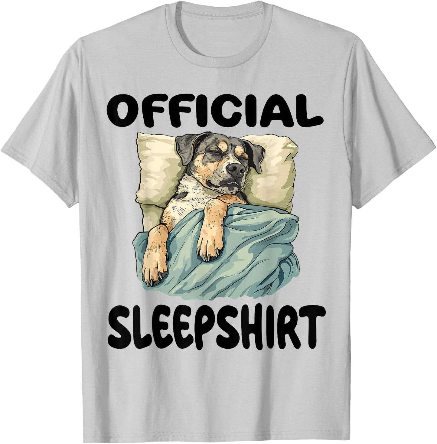 Louisiana Catahoula Leopard Dog Official Sleepshirt Pajamas T-Shirt - T-Shirt | Ash