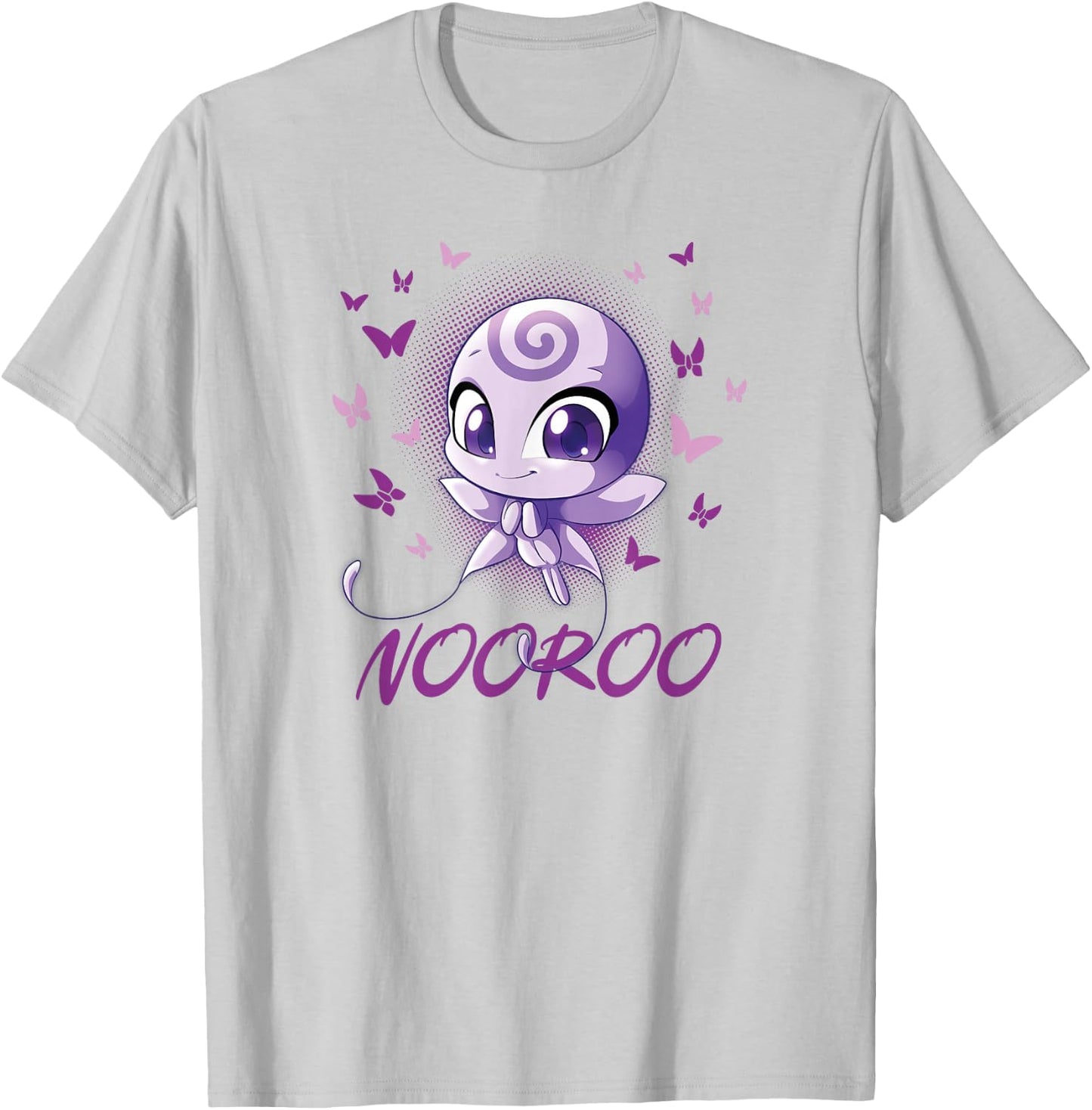 Miraculous Ladybug Kwamis Collection with Nooroo T-Shirt - T-Shirt | Ash