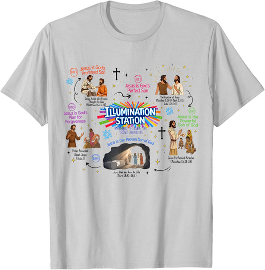 Illumination Station Christian Vbs 2026 Church Summer Camp T-Shirt - T-Shirt | Ash