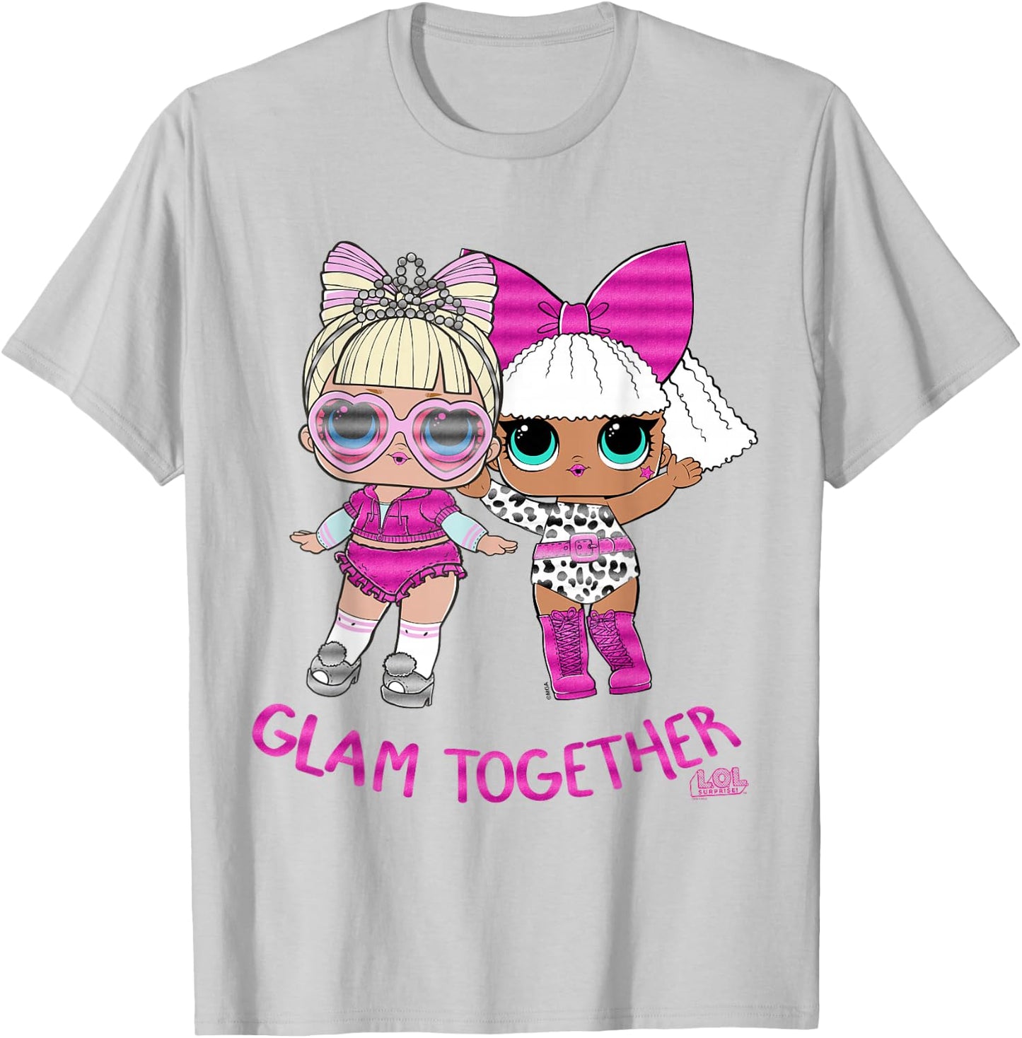 L.O.L. Überraschung! Pink Glitter GLAMOUR ZUSAMMEN T-Shirt - T-Shirt | Ash