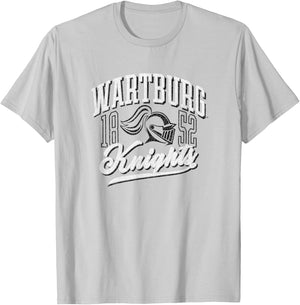 Wartburg College Knights Classic Vintage Script Emblem T-Shirt - T-Shirt | Ash