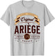 Vintage Ariège Department France , grey, S T-Shirt - T-Shirt | Ash