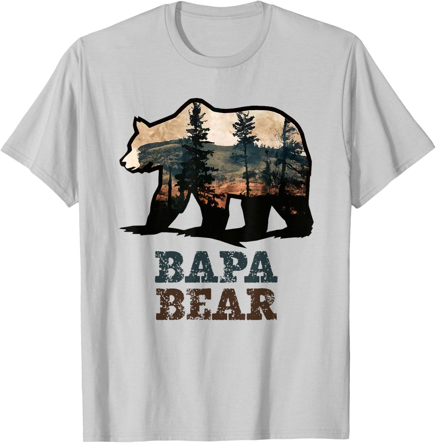 Bapa Bear Vintage Retro Funny T-Shirt - T-Shirt | Ash