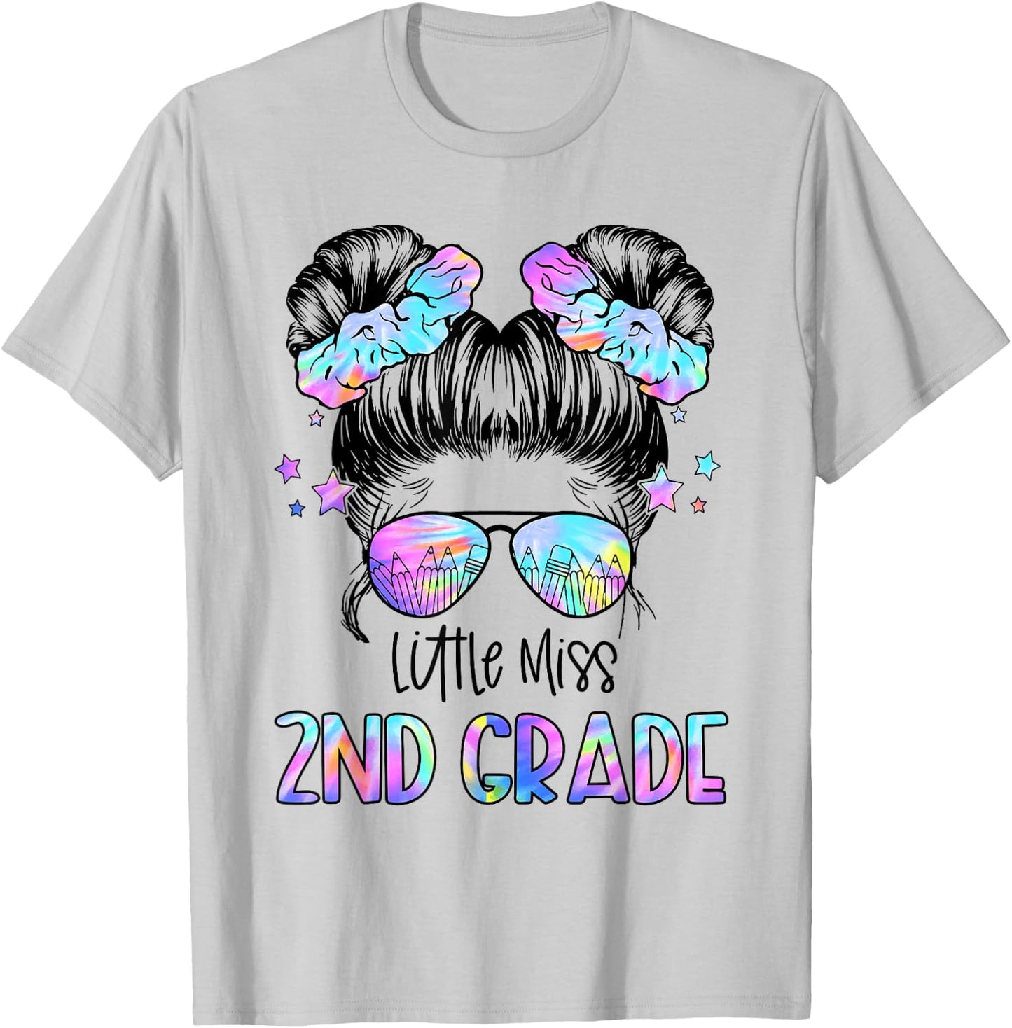 Little Miss 2nd Grade First Day Of School Second Grade Girls T-Shirt - T-Shirt | Ash