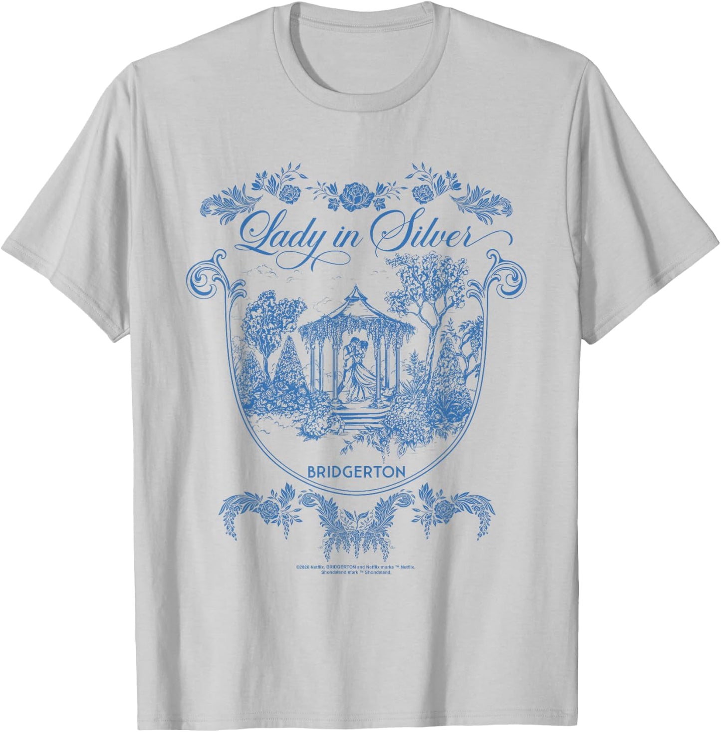 Bridgerton Fairytale Gazebo Offiziell lizenziert T-Shirt - T-Shirt | Ash