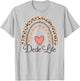 Dede Life Boho Rainbow Funny Grandma Dede T-Shirt - T-Shirt | Ash