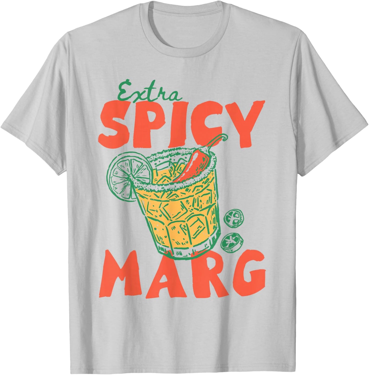 Spicy Margarita T-Shirt - T-Shirt | Ash