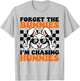 Easter Forget The Bunnies I'm Chasing Hunnies Toddler Boys T-Shirt - T-Shirt | Ash