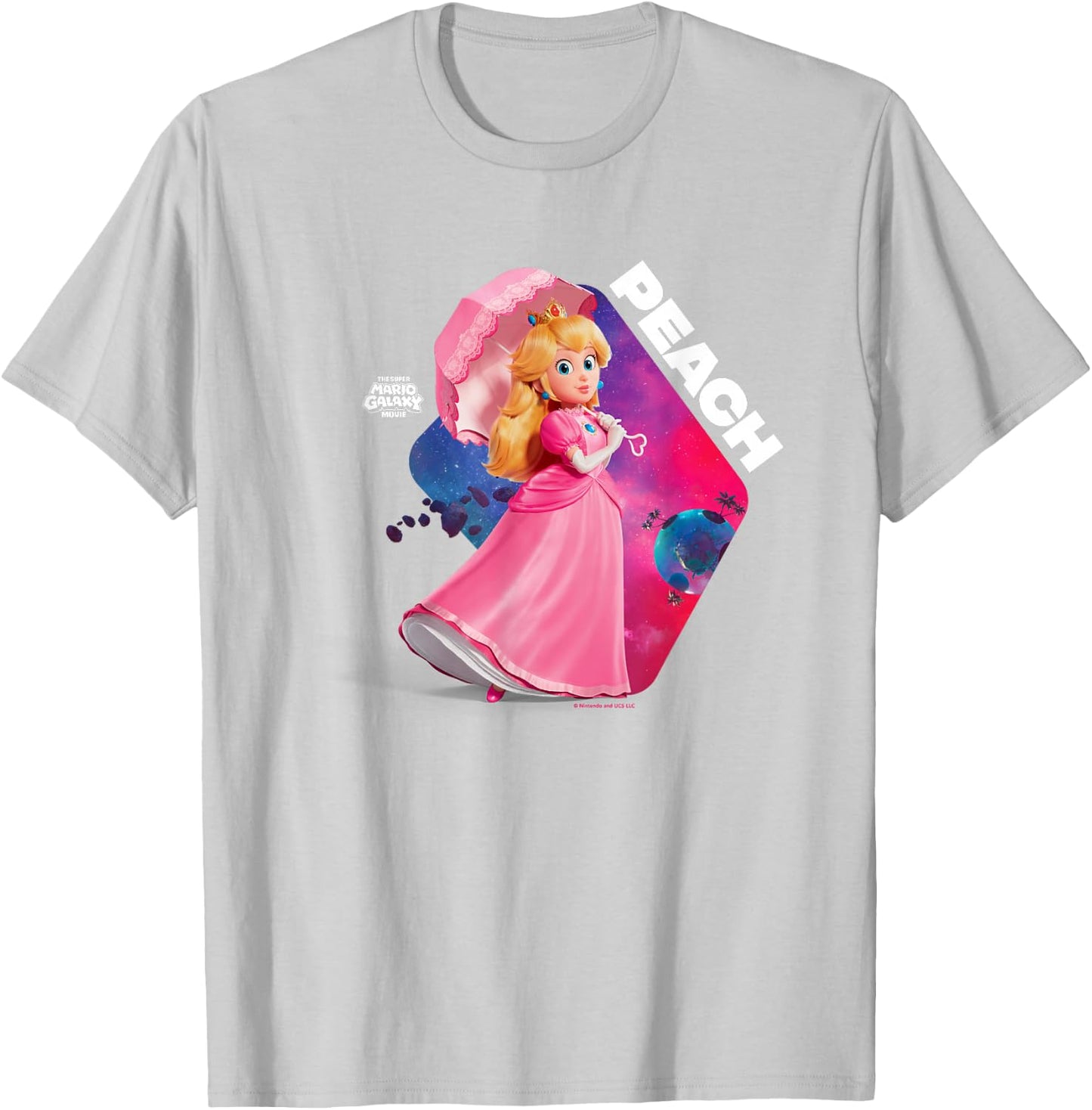 The Super Mario Galaxy Movie Cosmic Princess Peach T-Shirt - T-Shirt | Ash