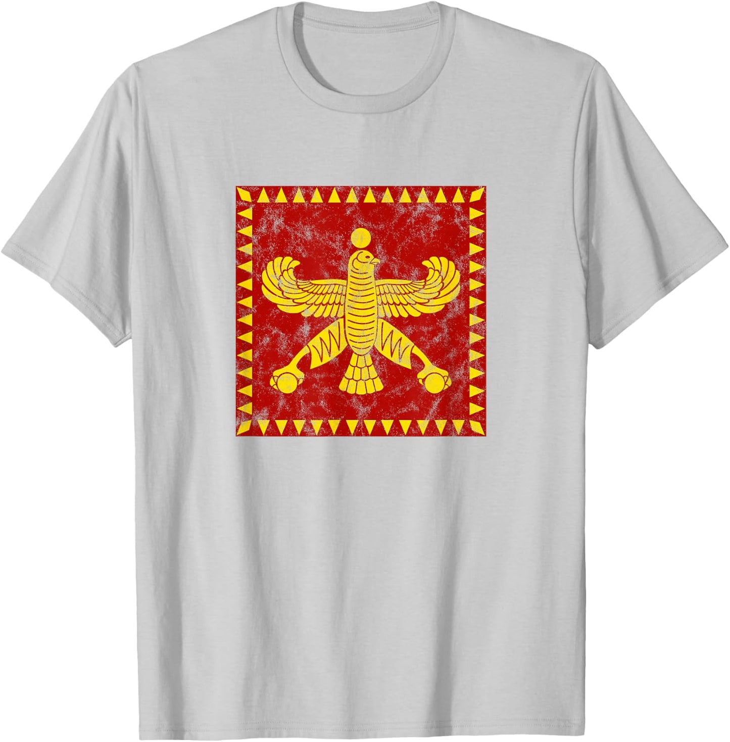 Shahbaz, falcon, standard, flag, Persian mythology, history T-Shirt - T-Shirt | Ash