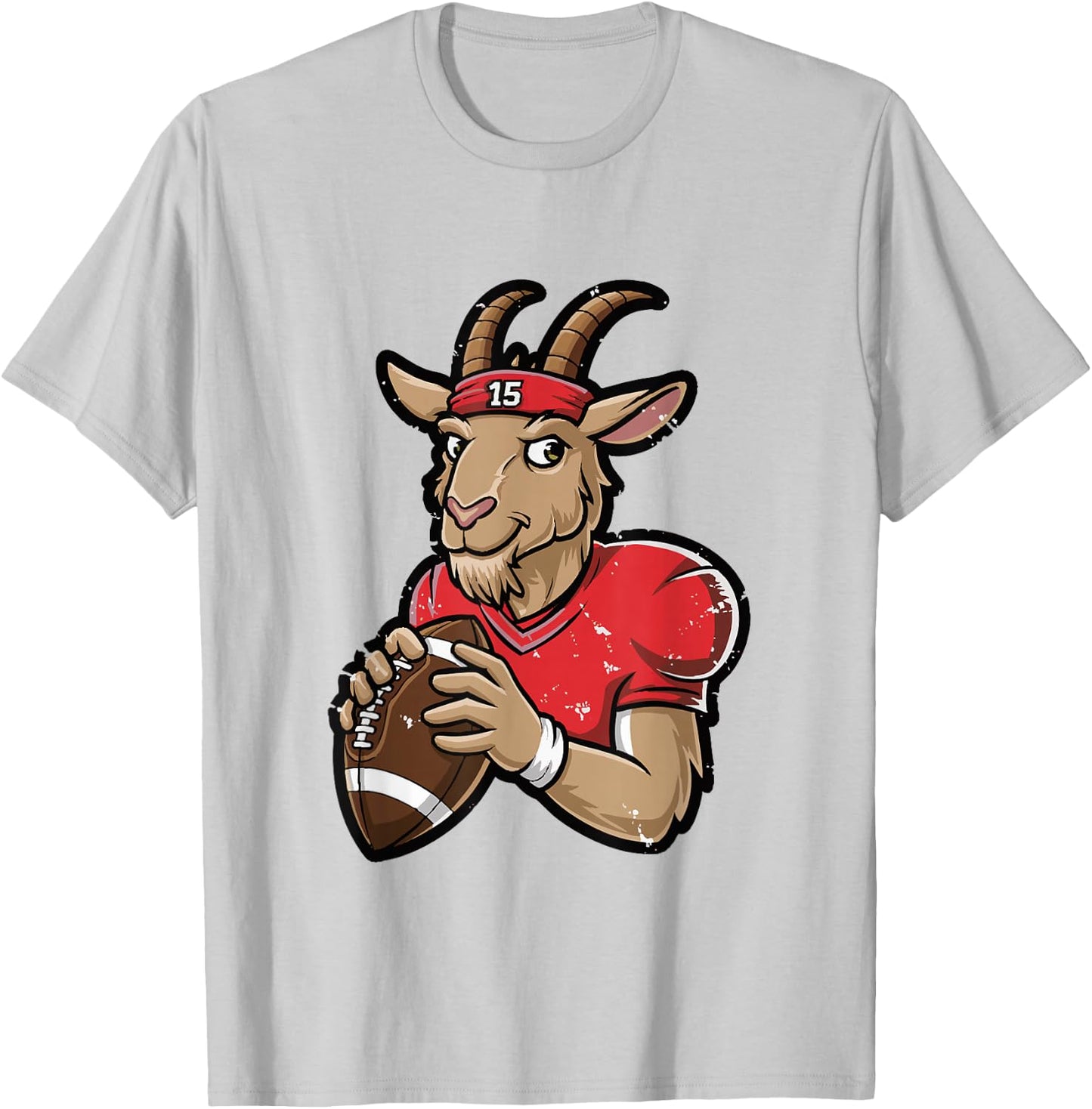 GOAT 15 - Funny G.O.A.T. T-Shirt - T-Shirt | Ash