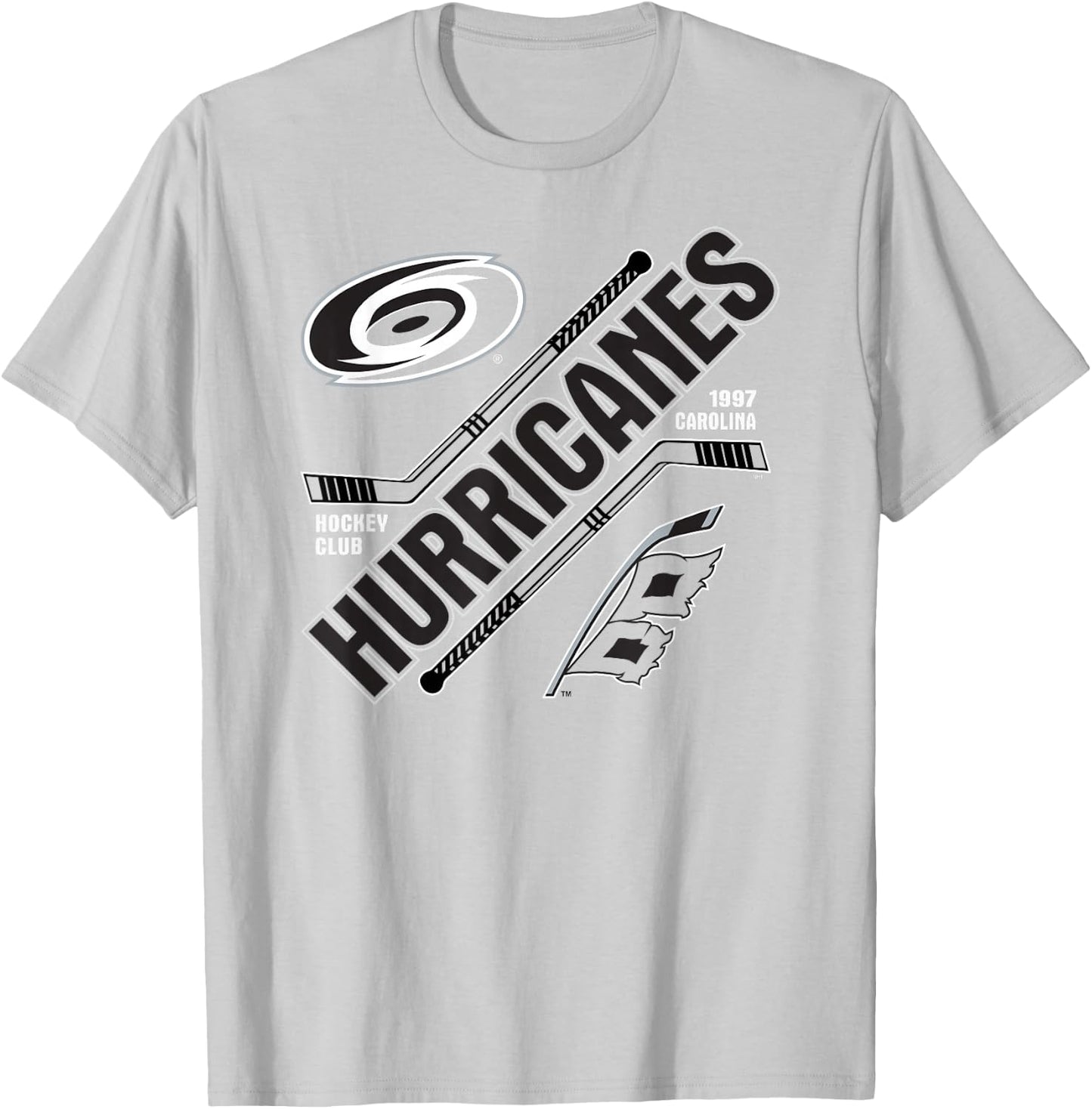 Carolina Hurricanes Force Red Officially Licensed T-Shirt - T-Shirt | Ash