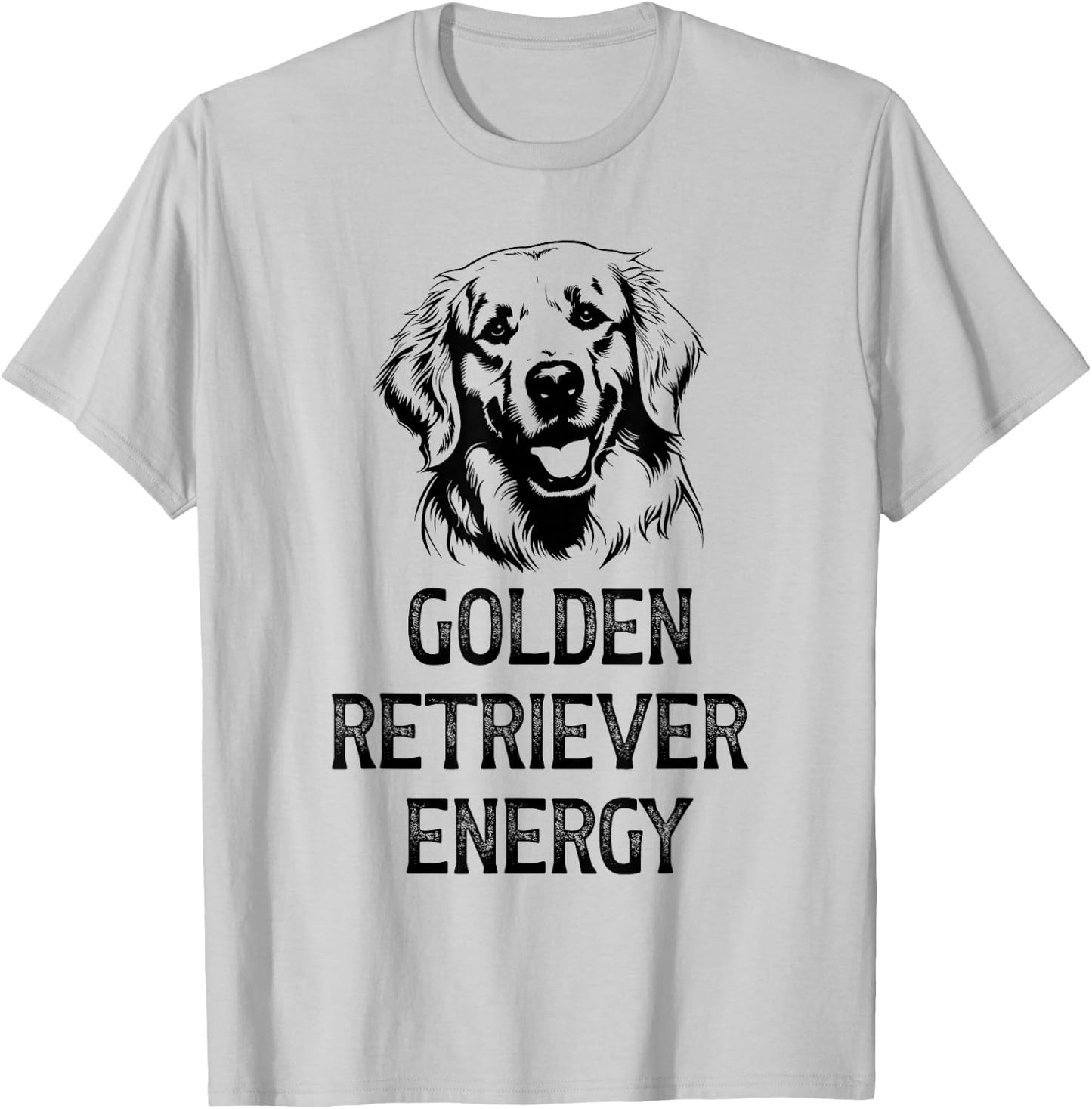 Golden Retriever Energy T-Shirt - T-Shirt | Ash