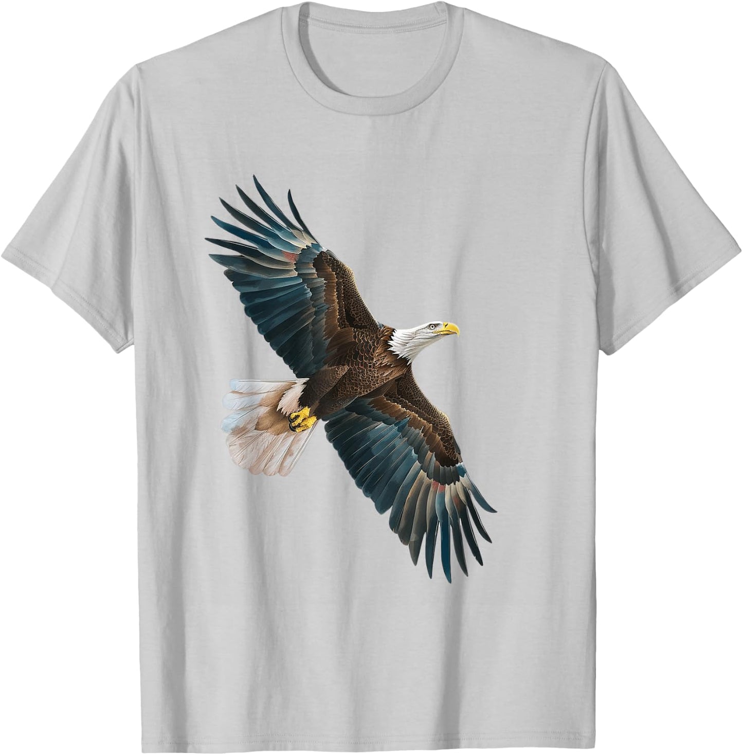 Royalist Eagle Flying Illustration , white, S T-Shirt - T-Shirt | Ash