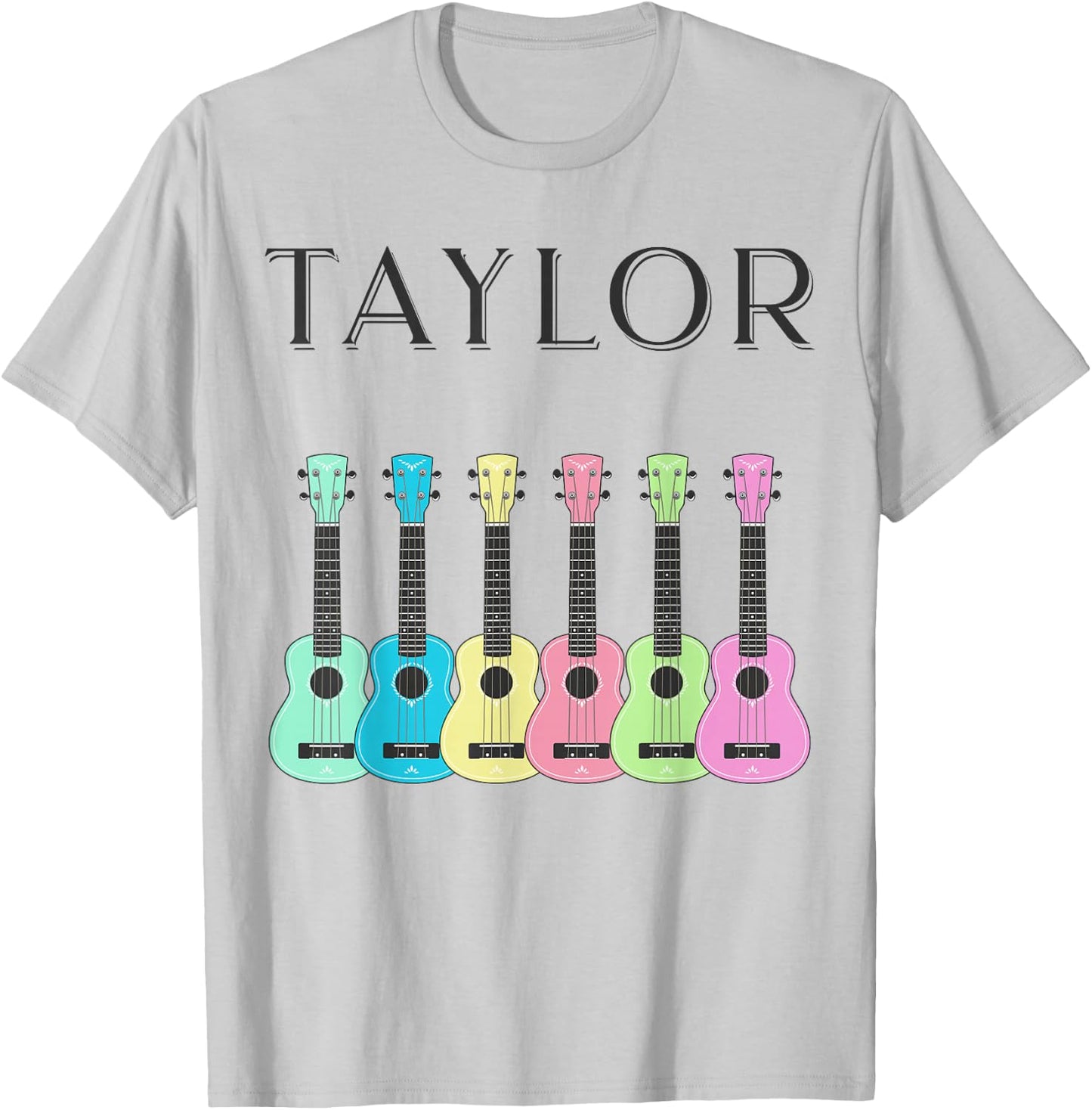 Kids and Adults Vintage Style Taylor Guitar T-Shirt - T-Shirt | Ash