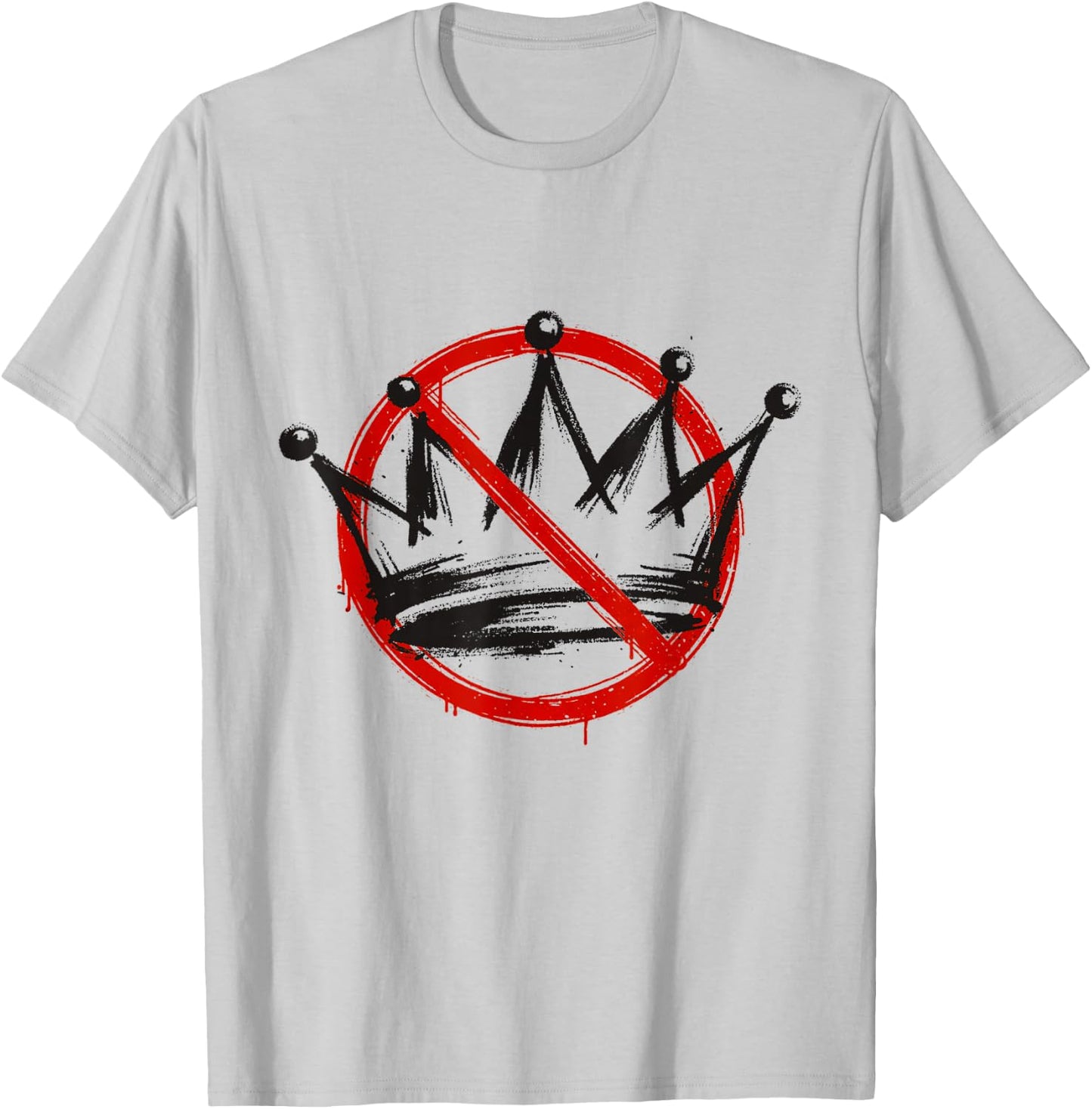 No Kings Two Sided Front Back Nope Vintage T-Shirt - T-Shirt | Ash