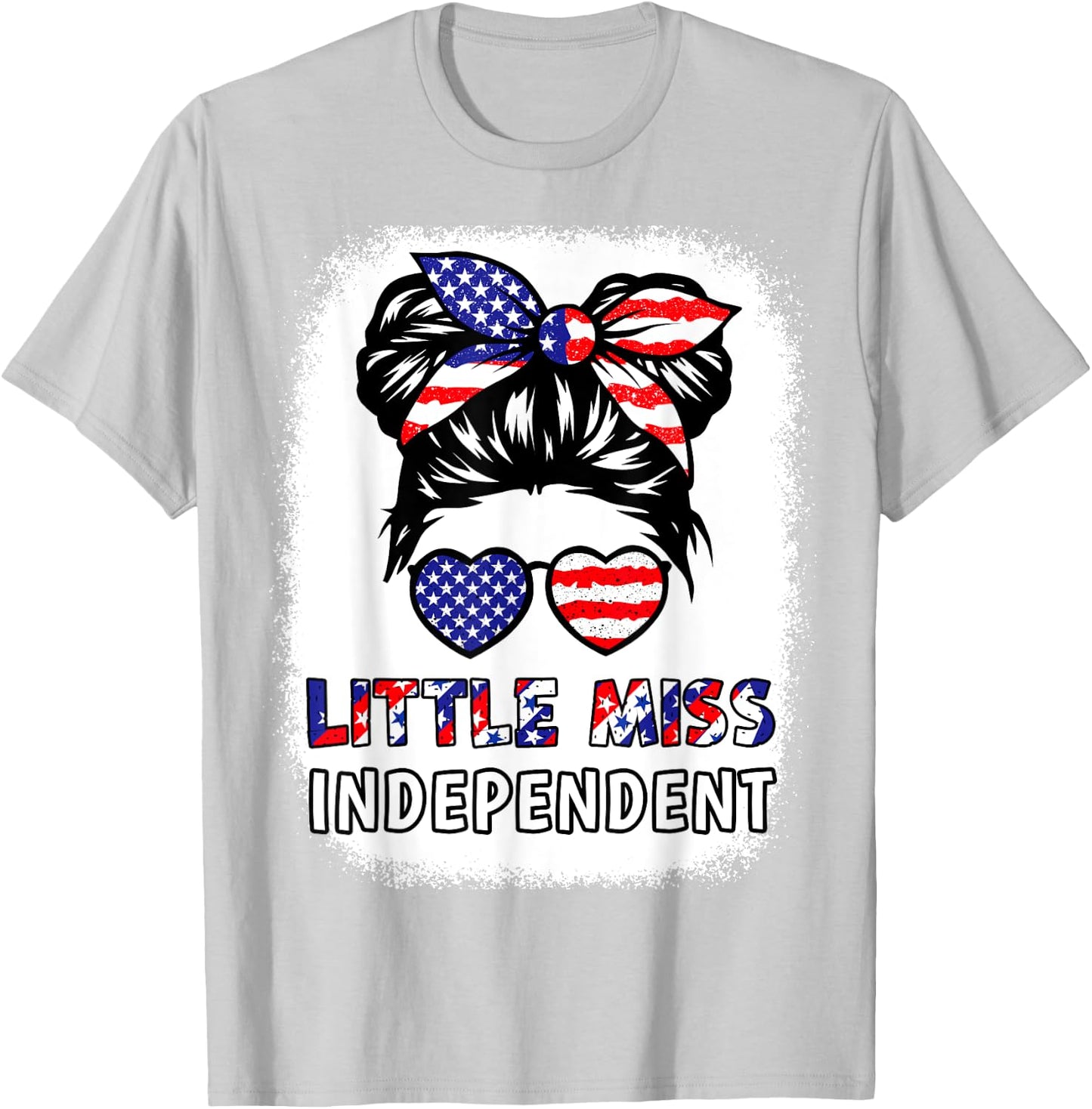 American Girl Little Miss Independent 4th July Shirt Toddler T-Shirt - T-Shirt | Ash