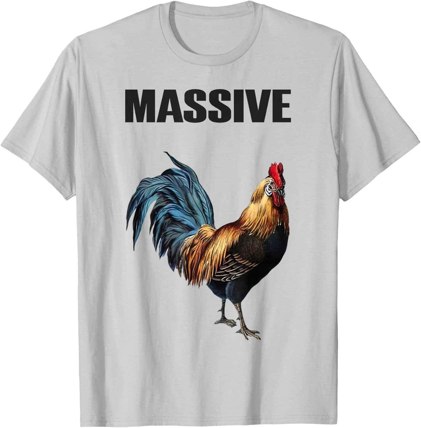 Massive Hen Chicken Rooster Dance-Cock T-Shirt - T-Shirt | Ash