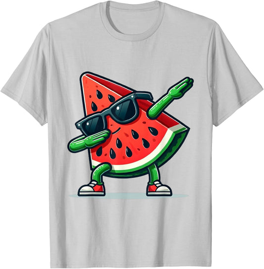 Funny Watermelon Sunglasses, white, S T-Shirt - T-Shirt | Ash