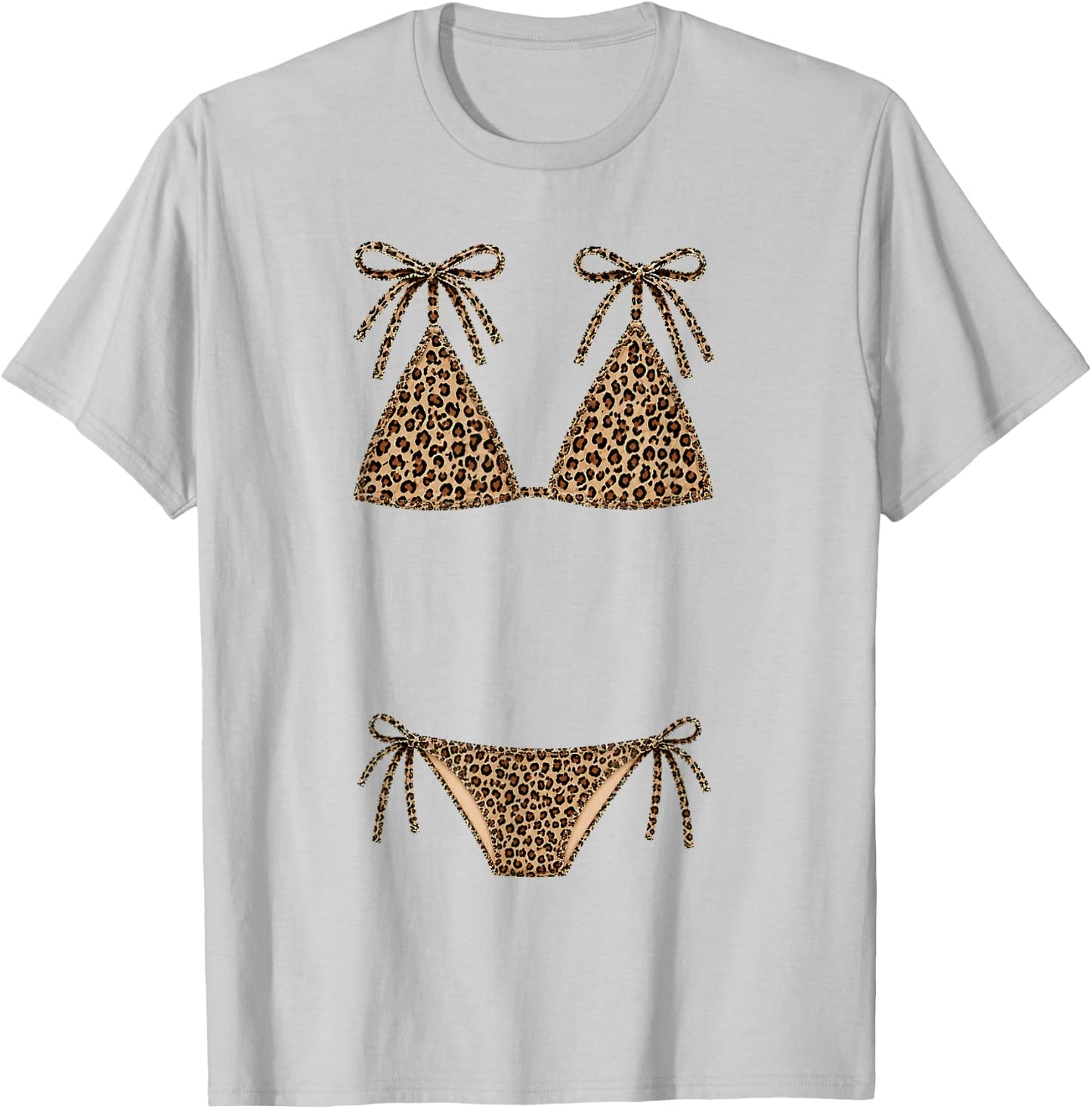 Leopard Bikini Hawaii Beach Girls Trip Summer Vacation T-Shirt - T-Shirt | Ash