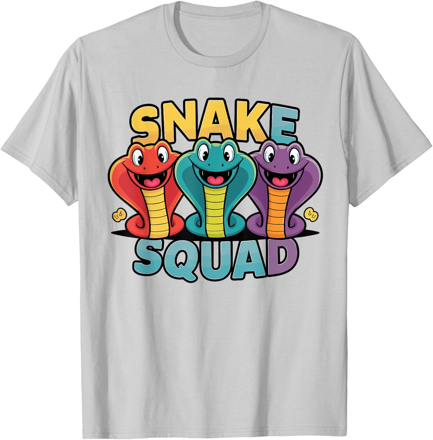 Snake Squad Design for Snake Lover Stuff | Cool Snake T-Shirt - T-Shirt | Ash