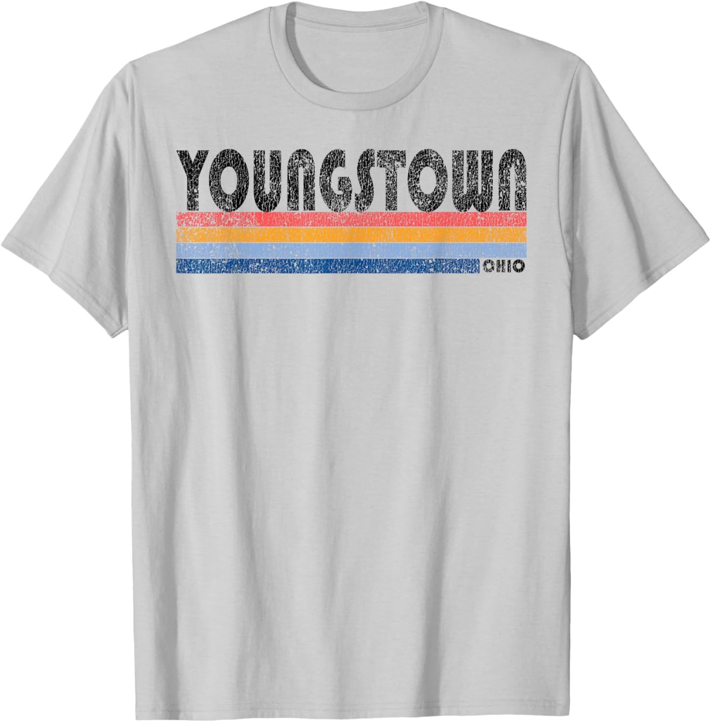 Vintage 1980s Style Youngstown Ohio T-Shirt - T-Shirt | Ash