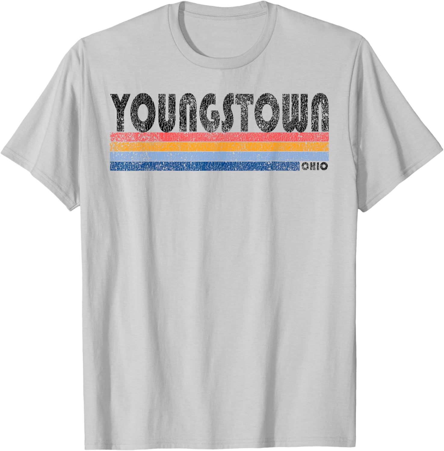 Vintage 1980s Style Youngstown Ohio T-Shirt - T-Shirt | Ash