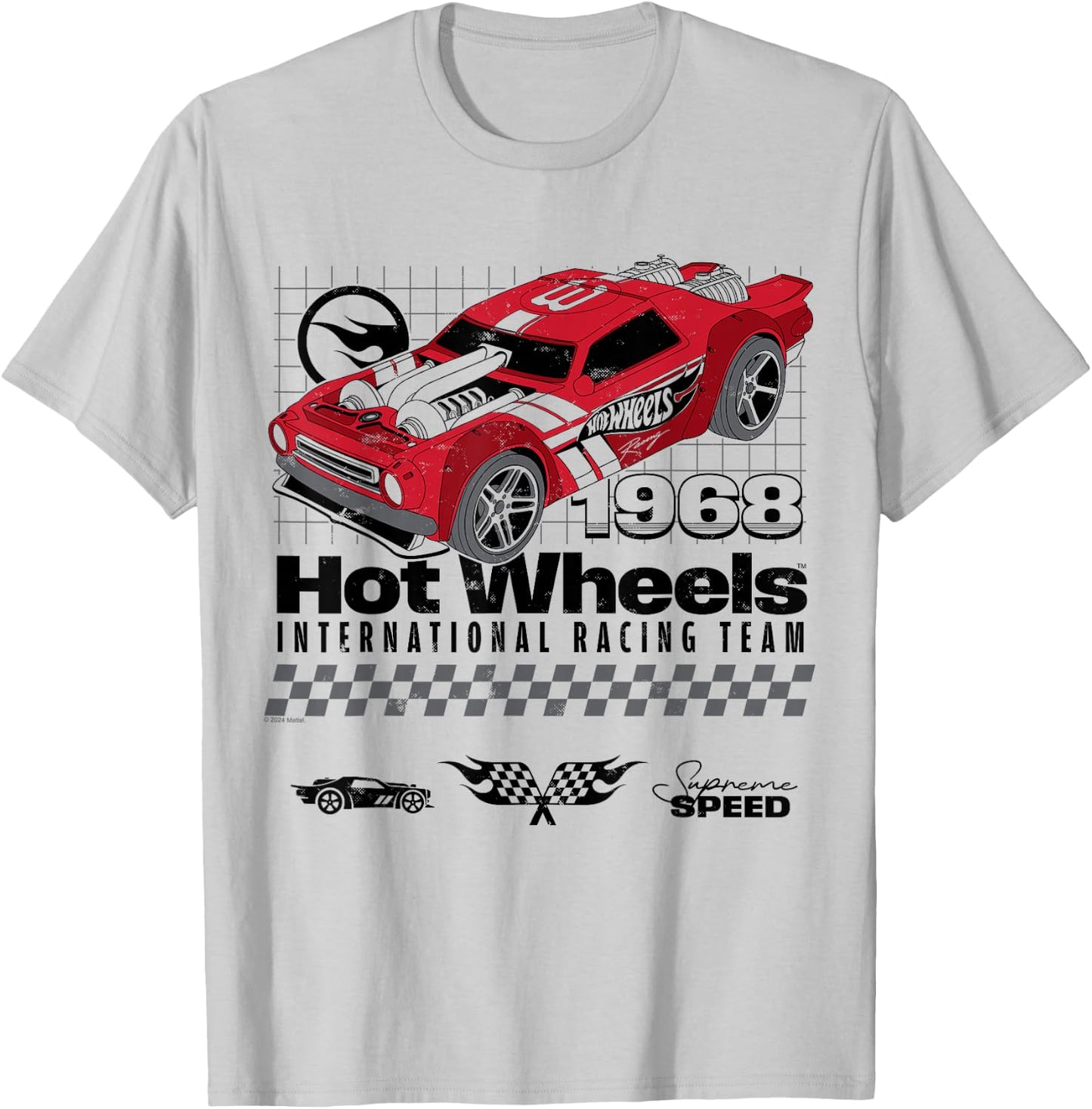 Hot Wheels – International Racing Team Supreme Speed 1968 T-Shirt - T-Shirt | Ash