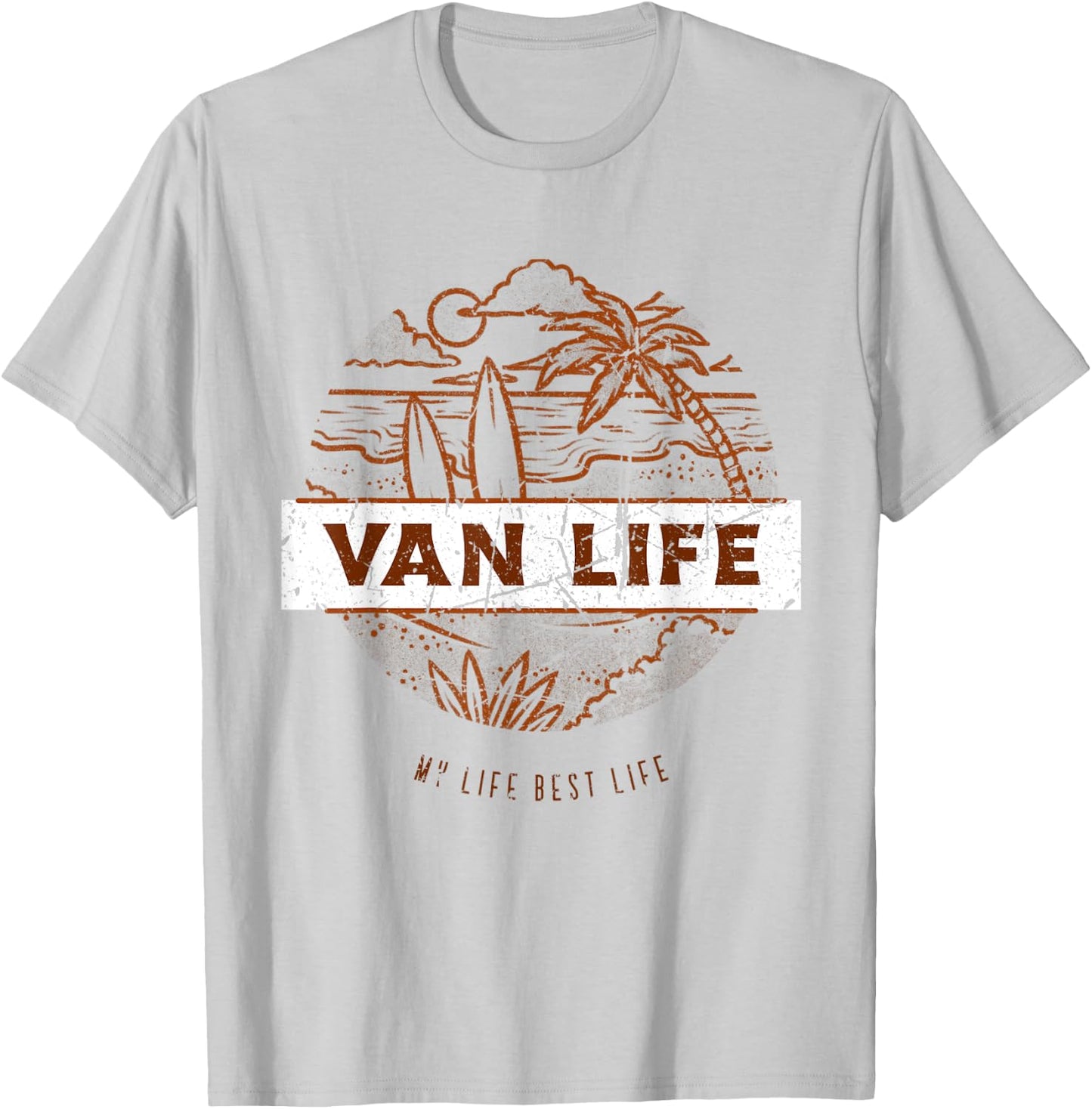 Van Life Clothing Retro Vintage Van Dwellers Vanlife Nomads1 T-Shirt - T-Shirt | Ash