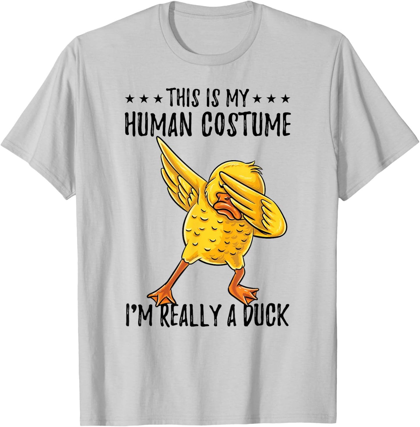This Is My Human Costume Duck Halloween T-Shirt - T-Shirt | Ash