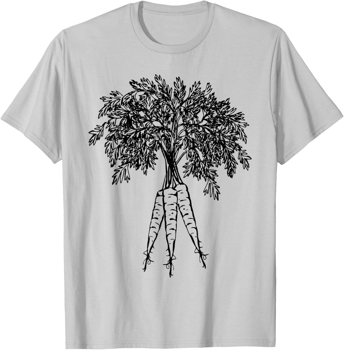 Carrots Vegetables Graphic T-Shirt - T-Shirt | Ash