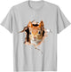 Squirrel Animal Print Motif Drawing Art Cute Squirrel , White T-Shirt - T-Shirt | Ash