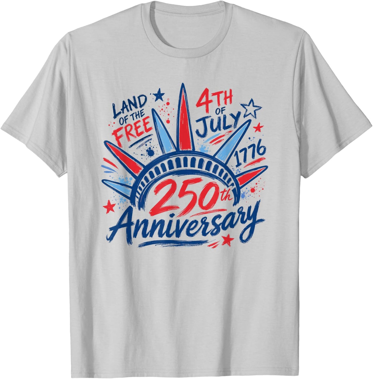 4th of July Statue of Liberty 1776 250th Anniversary Women T-Shirt - T-Shirt | Ash