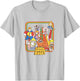 Schoolhouse Rock! Favorite Character Rainbow Outline Vintage T-Shirt - T-Shirt | Ash