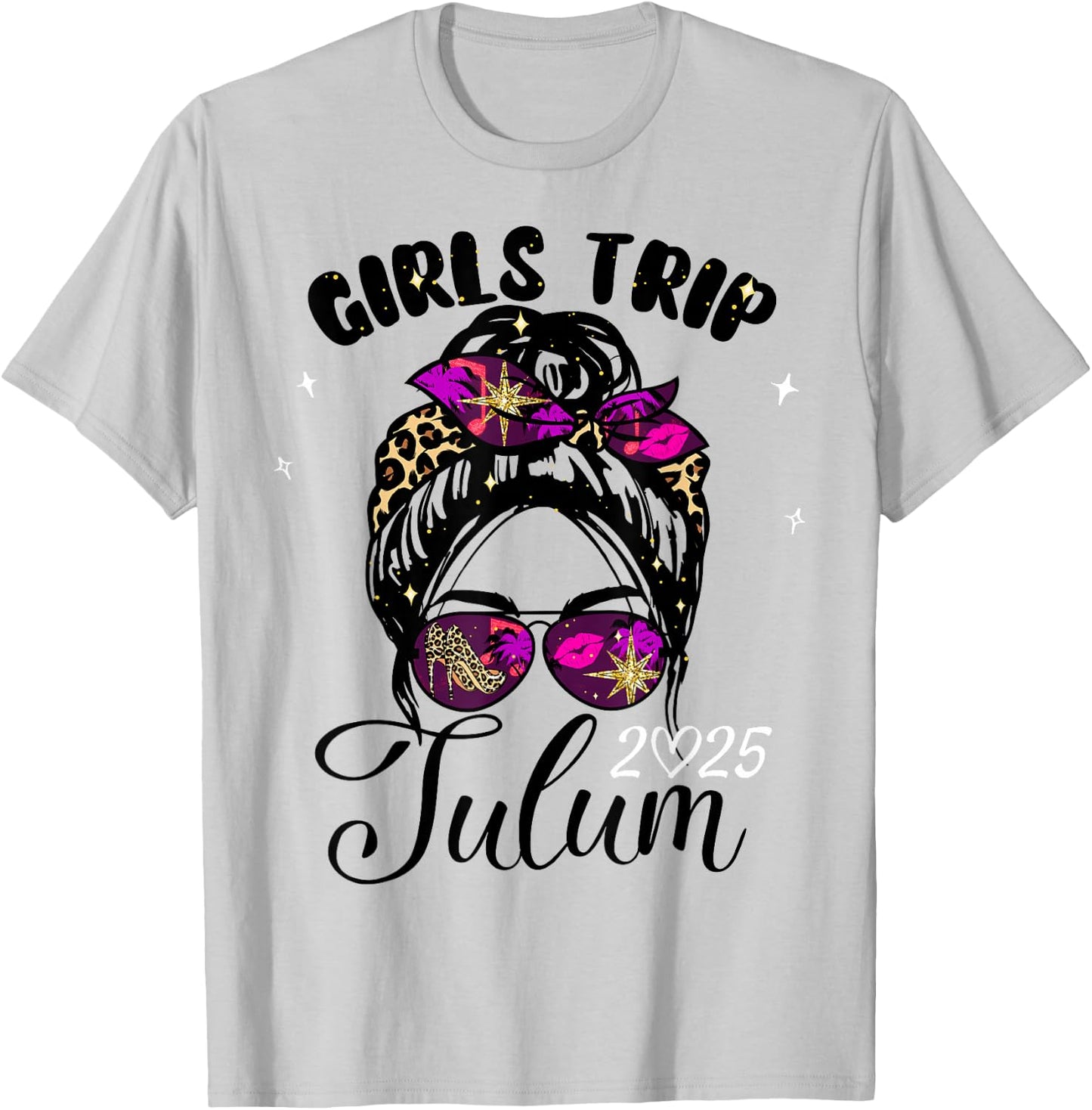 Girls Trip Tulum 2025 Vacation Weekend Birthday Squad T-Shirt - T-Shirt | Ash