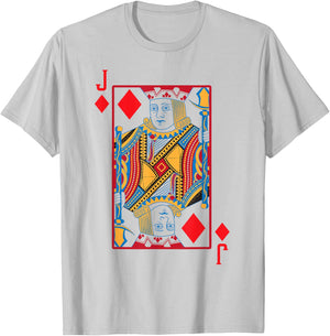 Halloween Playing Card Costume JACK of DIAMONDS shirt T-Shirt - T-Shirt | Ash