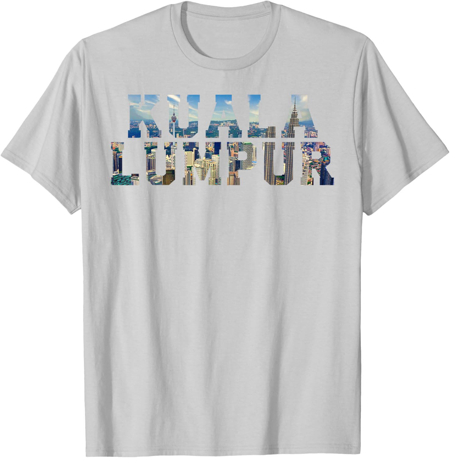 Souvenir vintage Kuala Lumpur Malaisie emblématique Skyline T-Shirt - T-Shirt | Ash