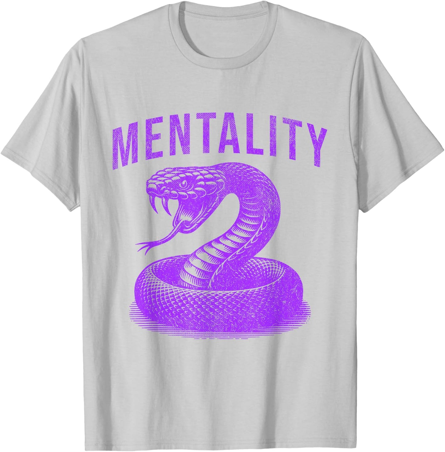 Mentality Mindset Snake Motivation of Champions Basketball T-Shirt - T-Shirt | Ash