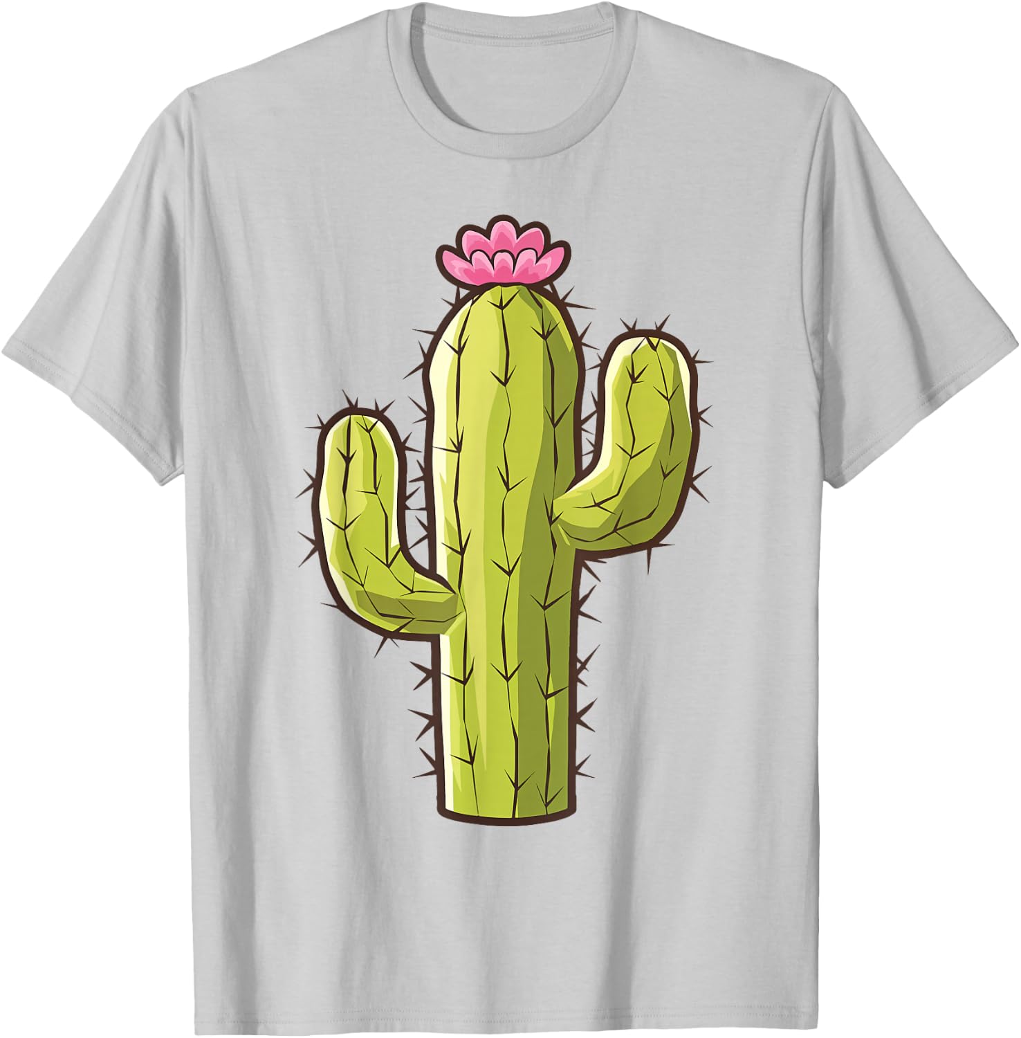 Cactus Costume for Adults Kids Men Women , Green, S T-Shirt - T-Shirt | Ash
