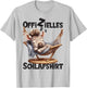 Langschläfer Geschenkidee Spruch Herren Damen Offizielles Schlafshirt Zebra Mit Tier Lustig Tiermotiv T-Shirt - T-Shirt | Ash