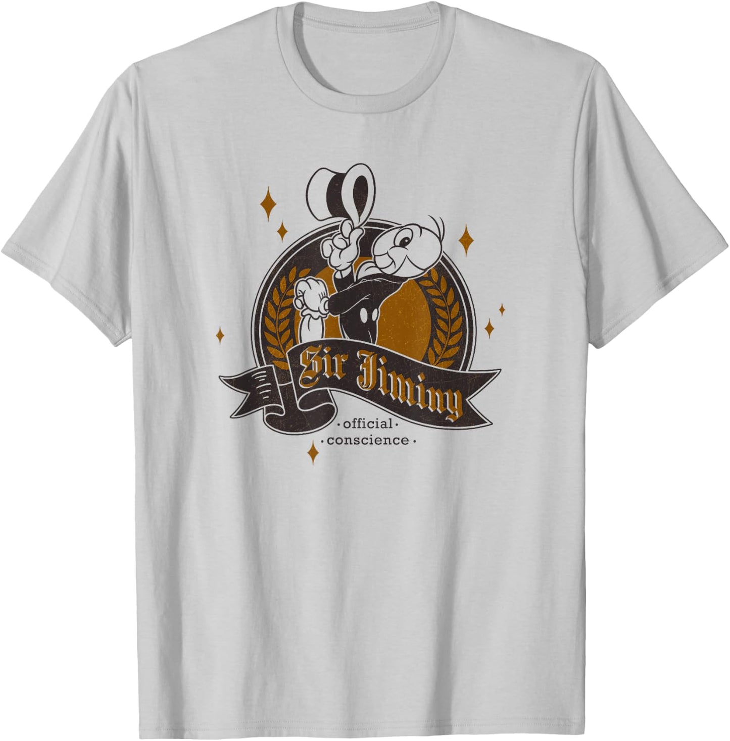 Disney Pinocchio Jiminy Cricket Official Pose T-Shirt - T-Shirt | Ash