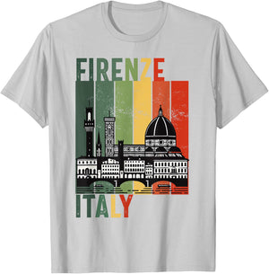 Souvenirs From Firenze Italy With Italian Vintage Florence T-Shirt - T-Shirt | Ash