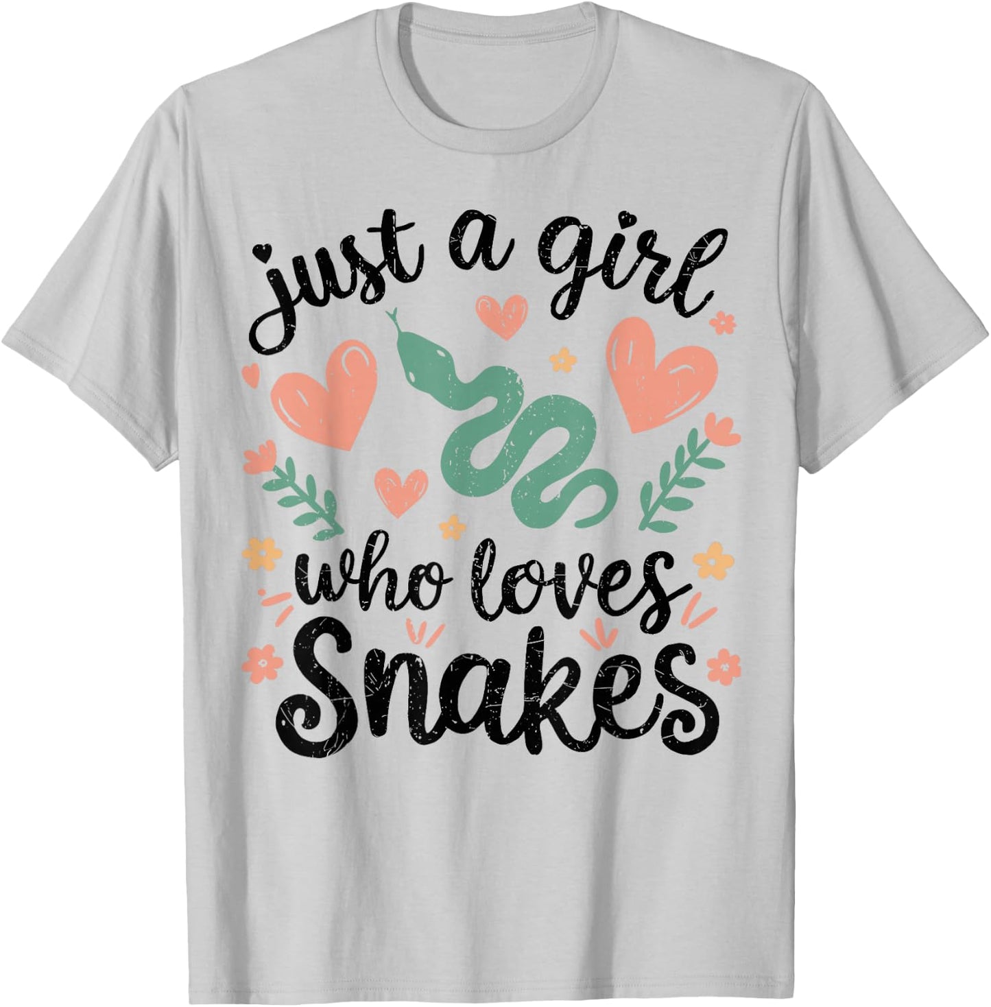 Snake Handler Girl Snake Woman Snake T-Shirt - T-Shirt | Ash